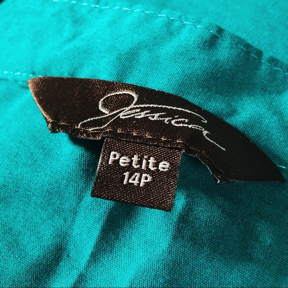 Vintage Teal Blouse - Picture 4 of 11